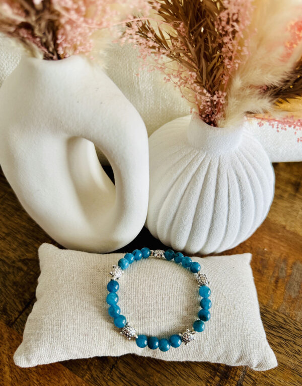 Bracelet bleu & tortues